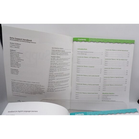 Two Houghton Mifflin Reading Theme 1 Sample Handbooks For Grade 1 Homeschooling - Picture 3 of 4